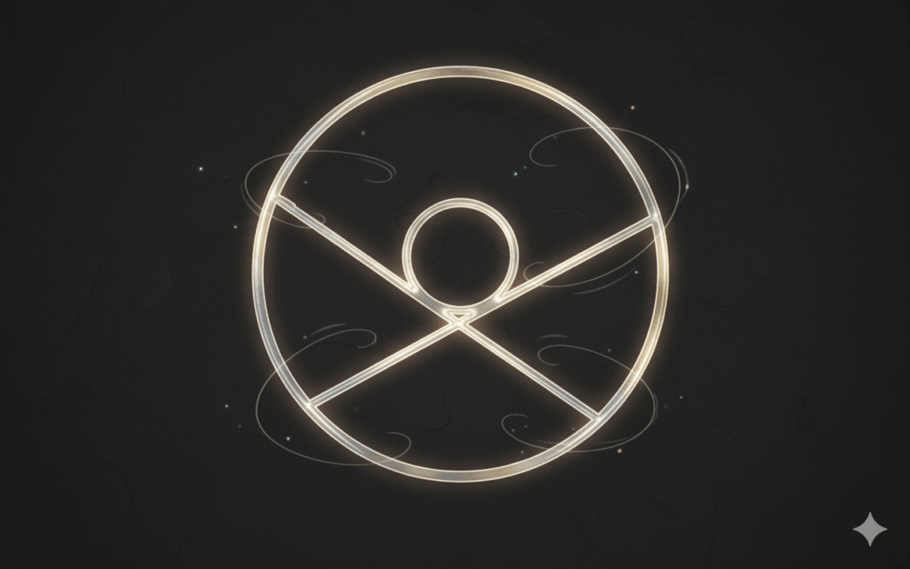 Das Zeichen der Apanthren, von mir entworfen, von der KI hübscher gemacht.